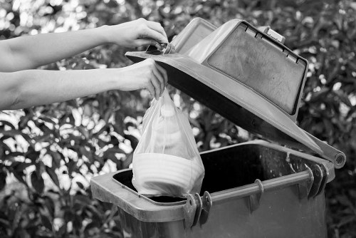 Composting site managing organic waste